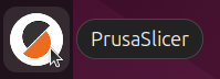 Klicka på PrusaSlicer ikonen