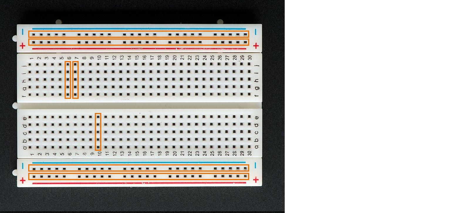 Bild från https://sti2d.ecolelamache.org/les_breadboard.html