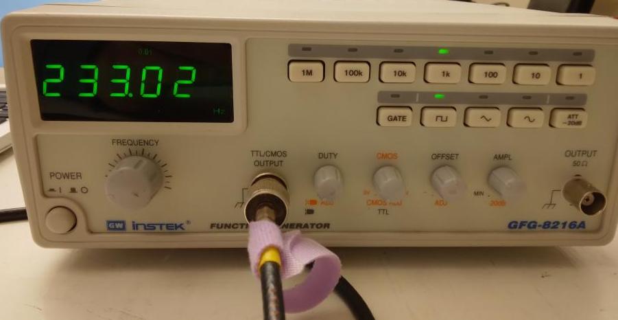 Signalgenerator settings