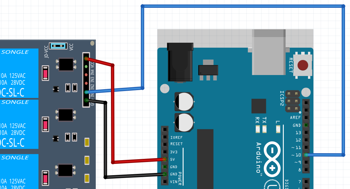 24.1. Anslut en Arduino till reläkortet