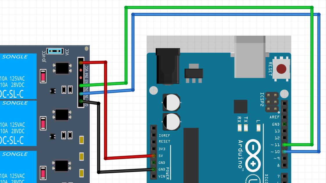 24.2. Anslut en Arduino till reläkortet
