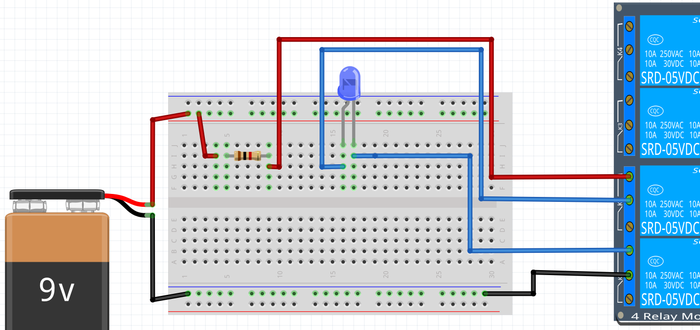 24.2. Anslut reläkortet till batteriet