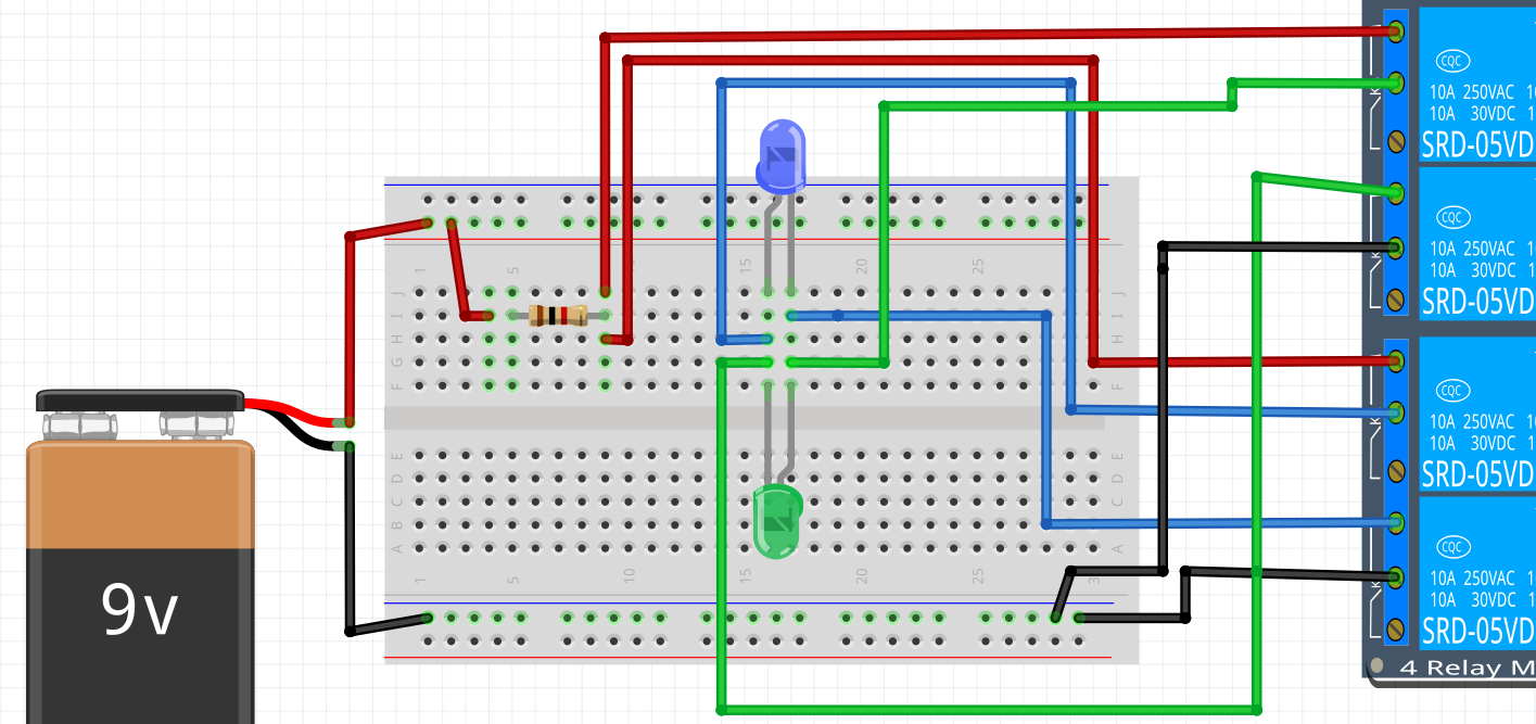 24.3. Anslut reläkortet till batteriet