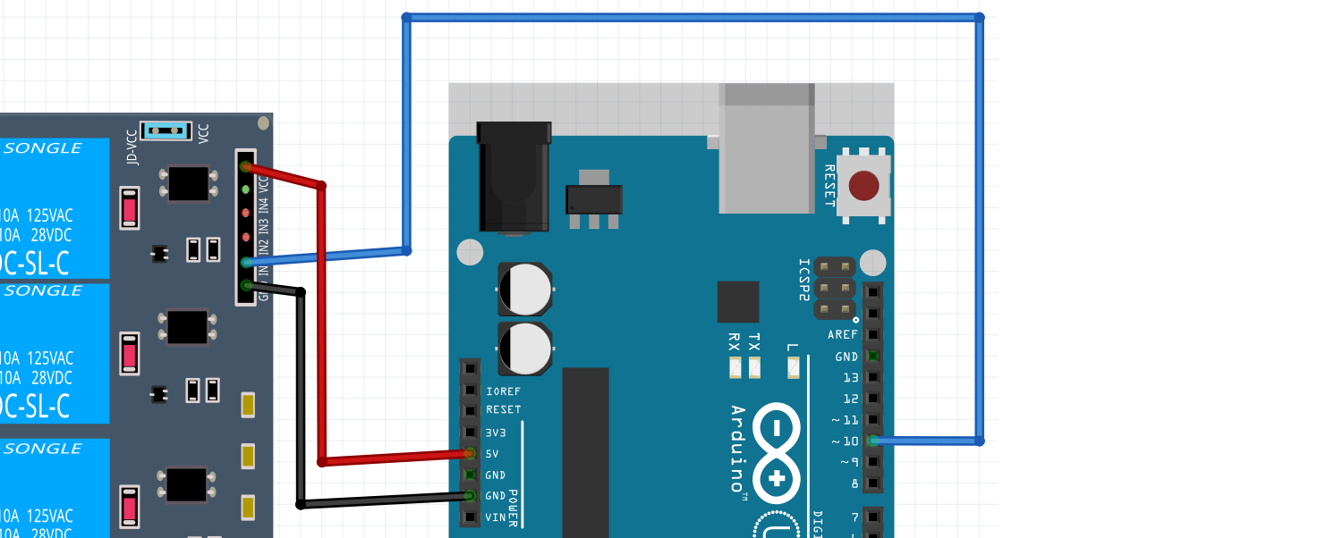 27.1. Anslut en Arduino till reläkortet