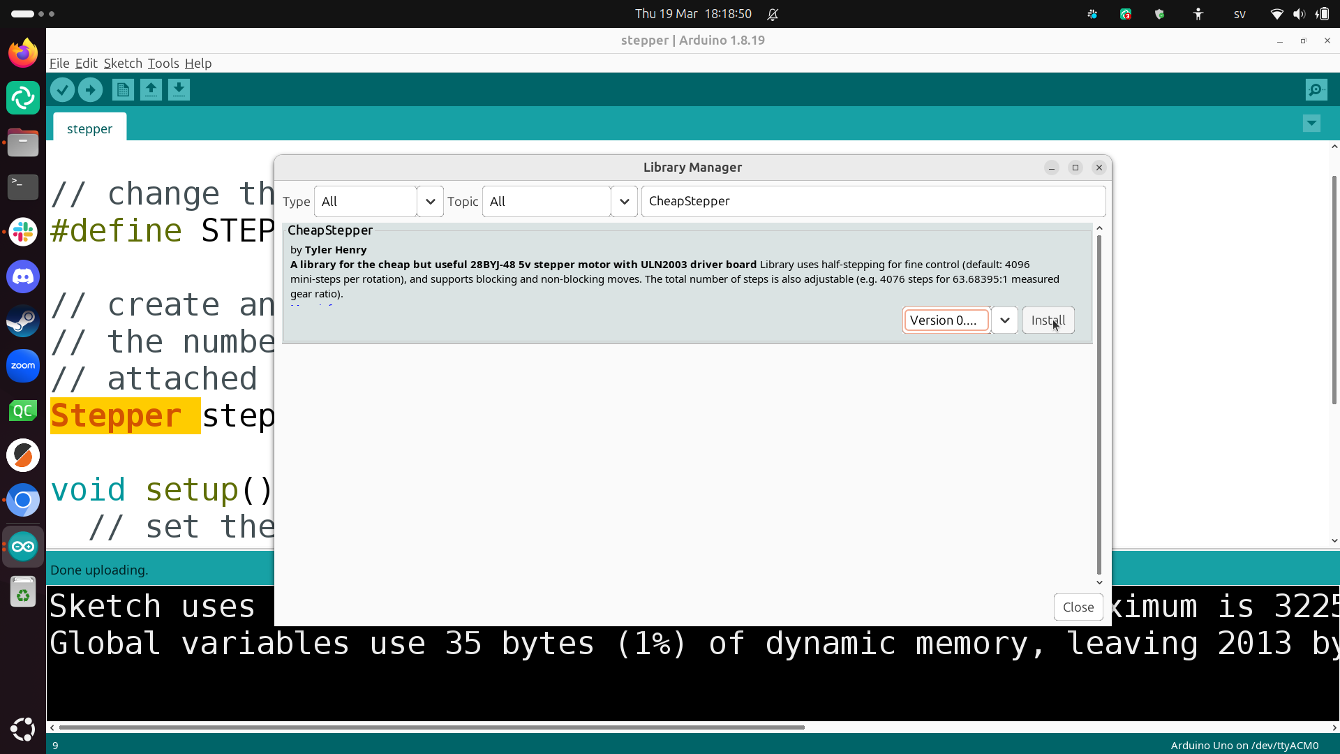 Installera SteapStepper