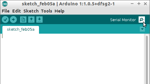 De seriele monitor zit hier
