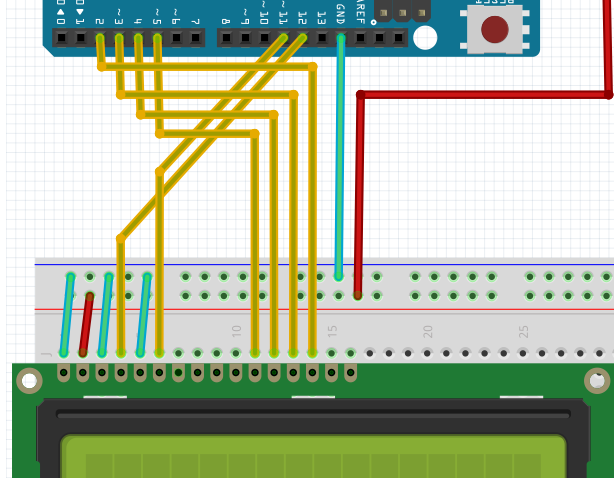 Aansluiten LCD manier 1