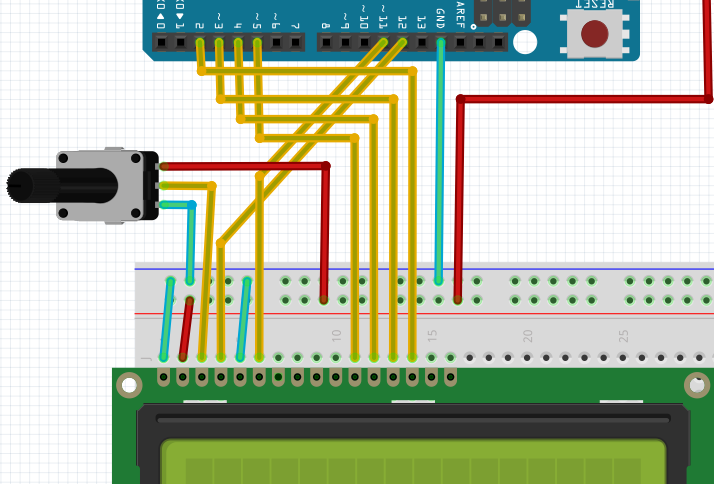 Aansluiten LCD manier 2