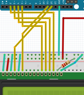 Aansluiten LCD manier 3