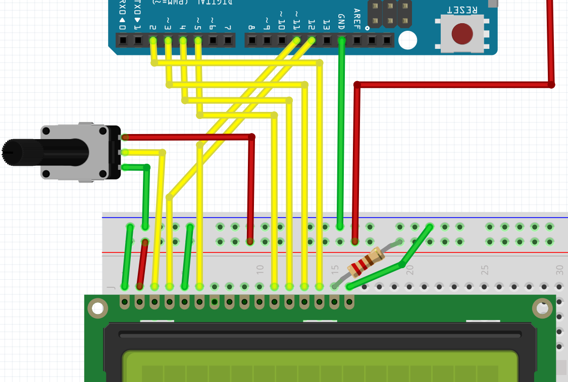 Aansluiten LCD manier 4