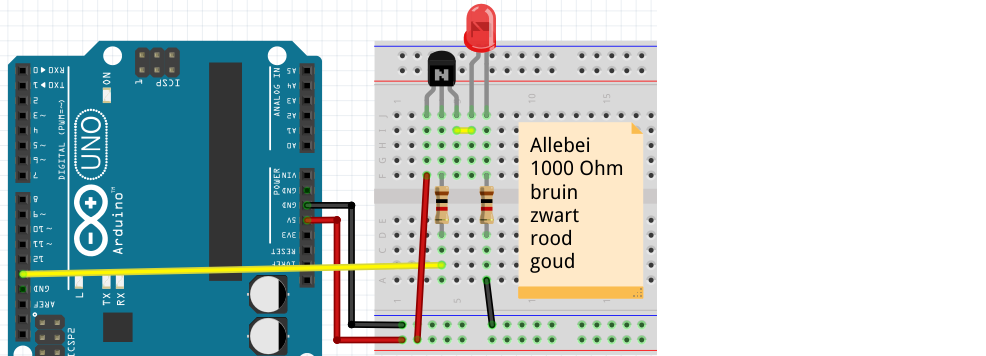 LED met transistor