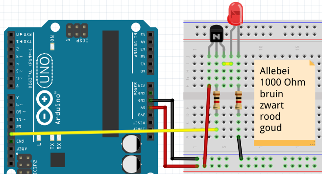 LED met transistor