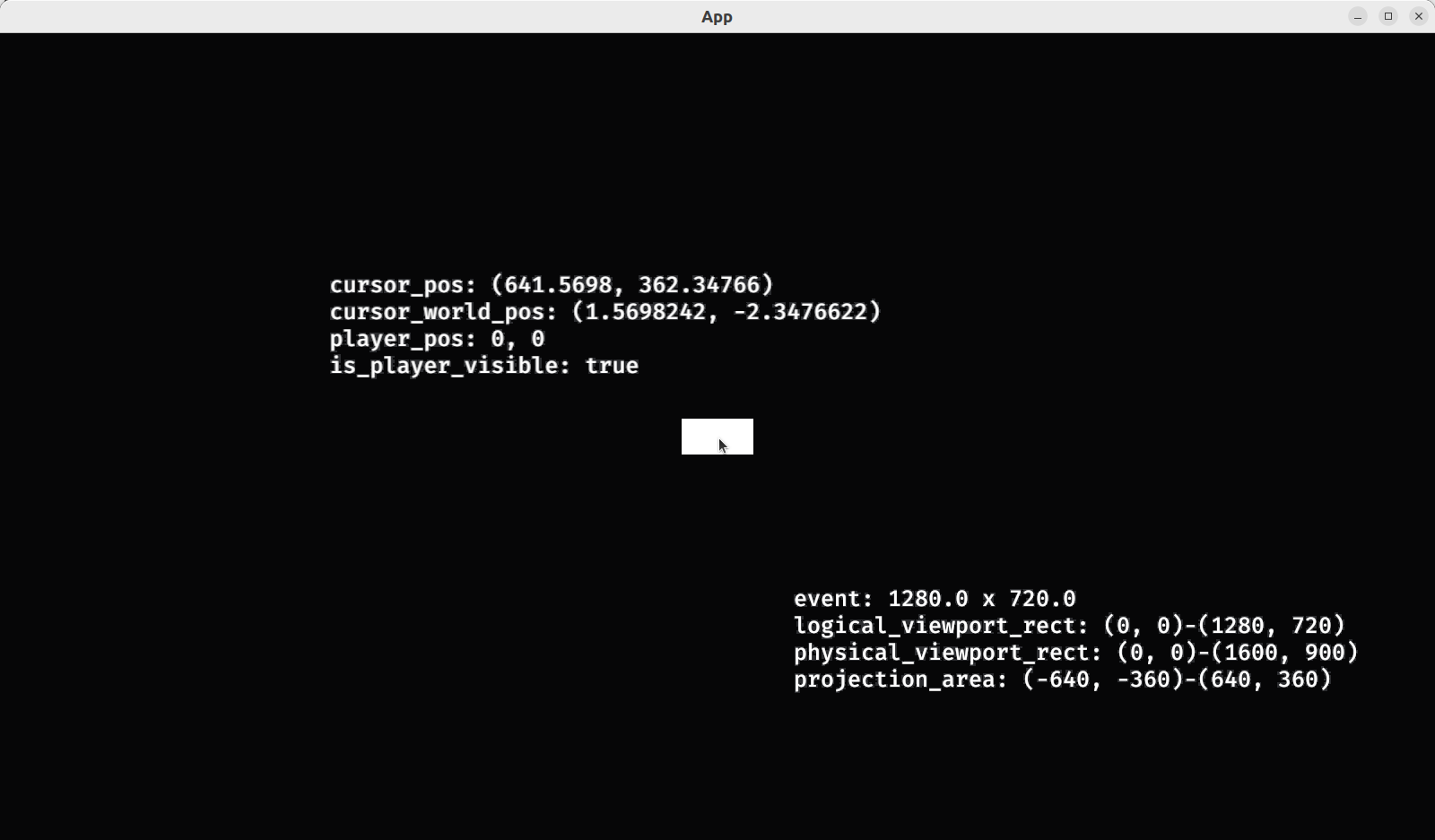 Showing the 2D coordinate systems