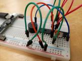 Minimal Pi Clock on breadboard