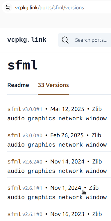 Click on SFML 2.6.1
