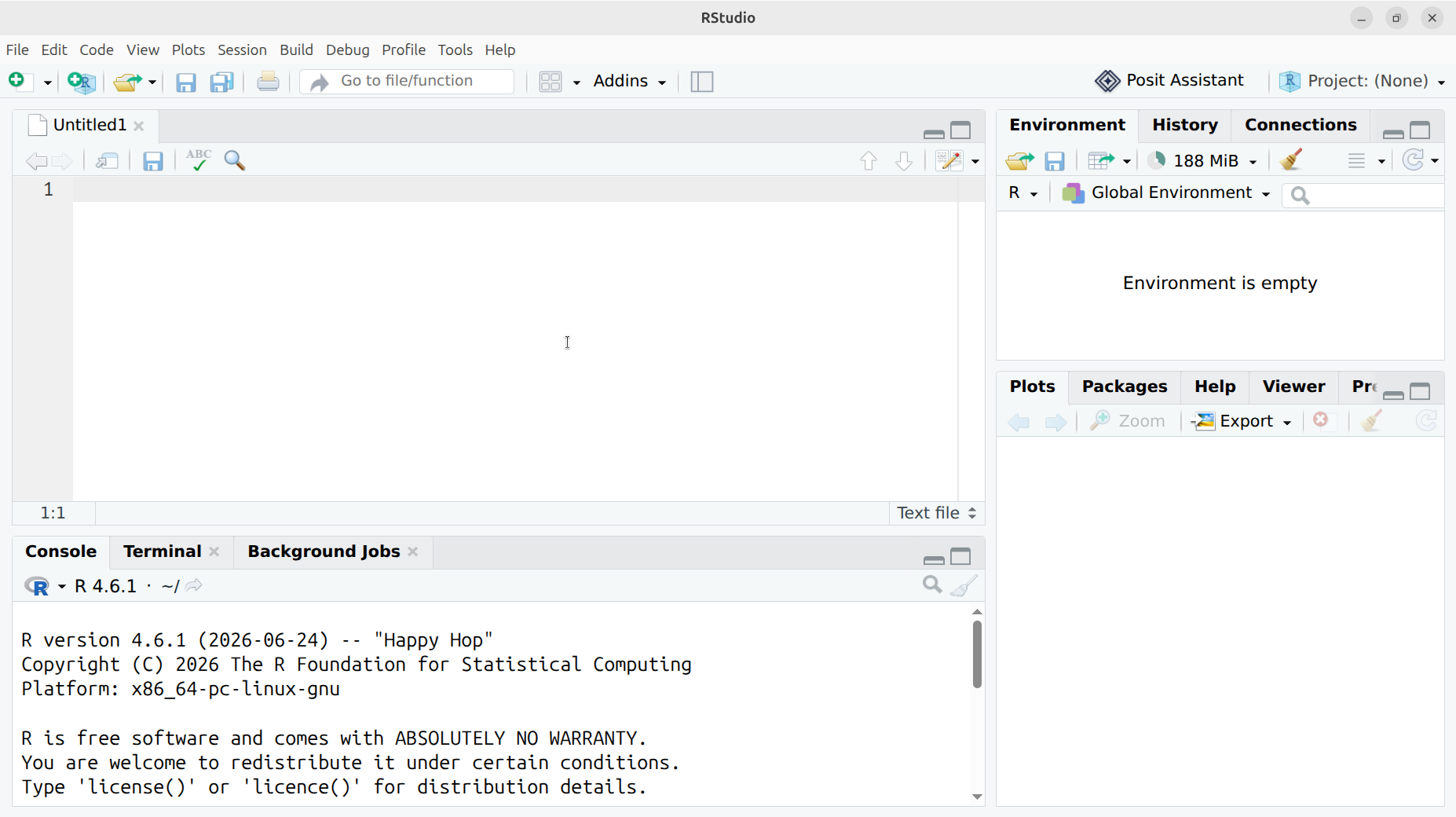 Untitled1 in RStudio