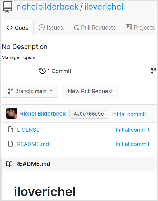 Your new repository