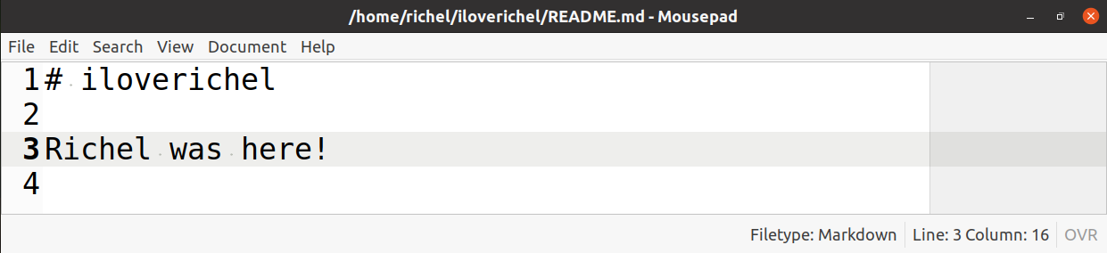 The README.md file has been edited