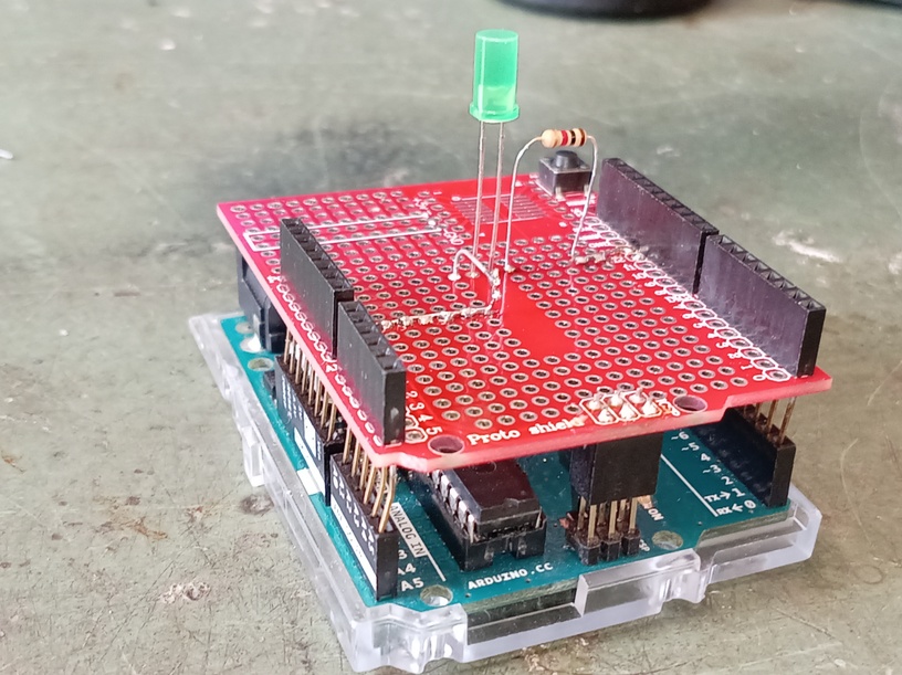 Shielden är på Arduino