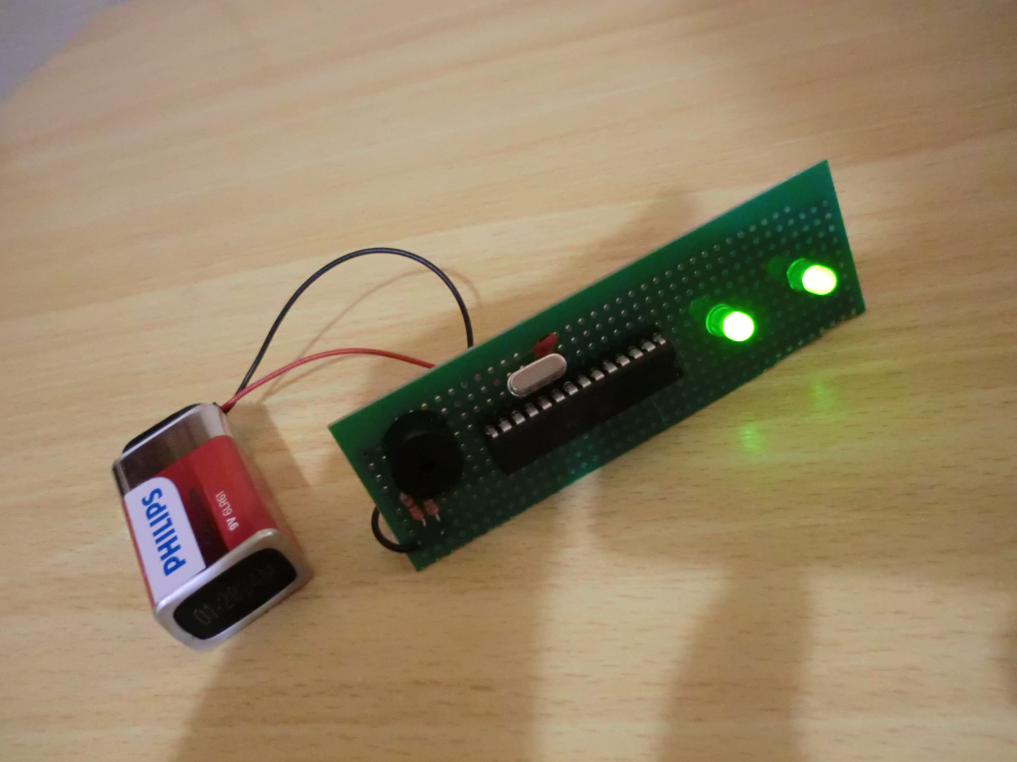 Minimal Pi Clock in 2019, PCB front view