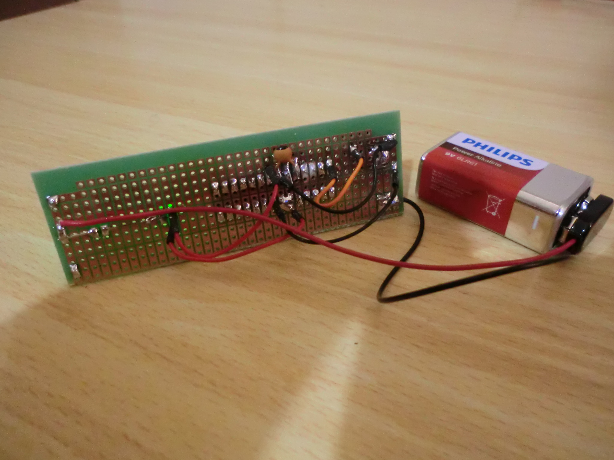 Minimal Pi Clock in 2019, PCB back view