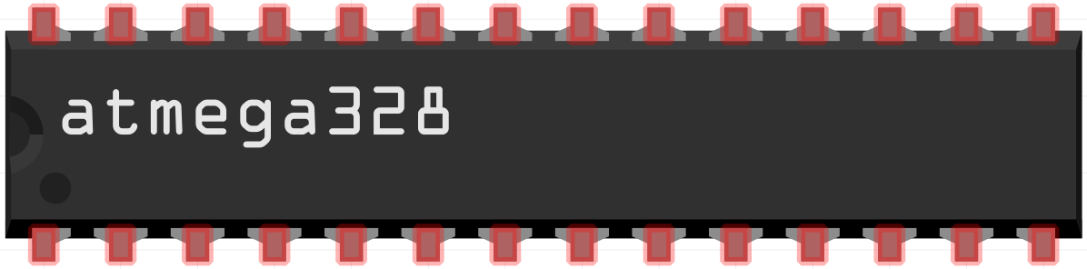 The notch of the chip must be at the left