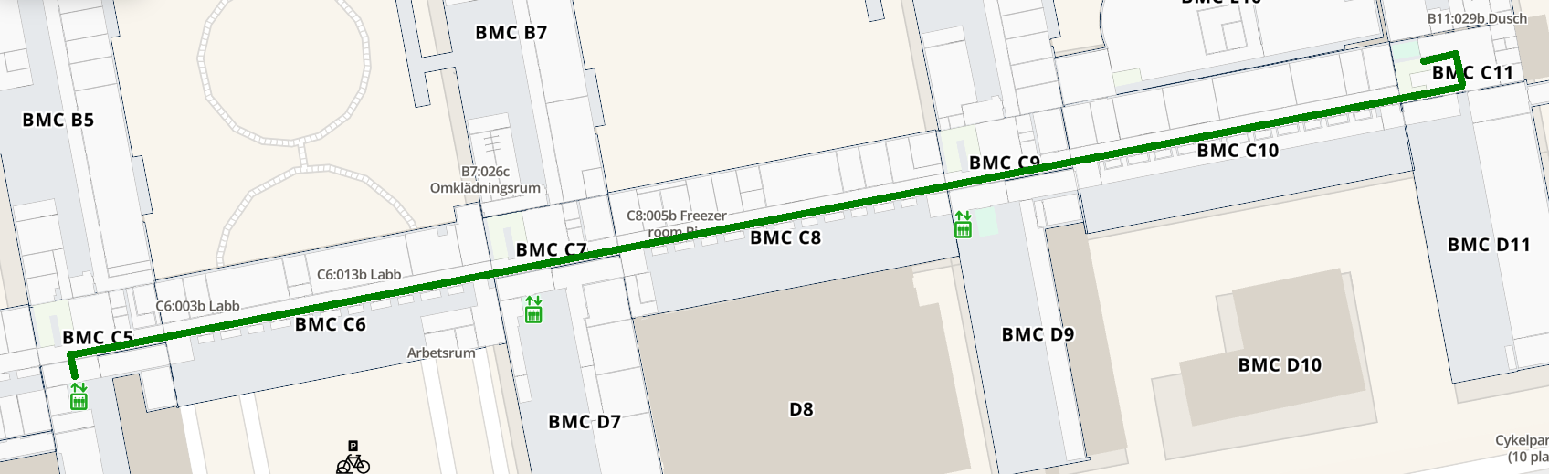 BMC basement route