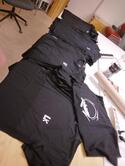 Many T-shirts are done