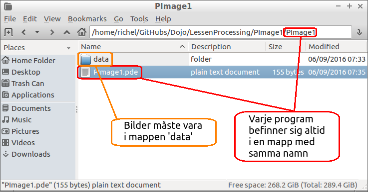 Mappstruktur